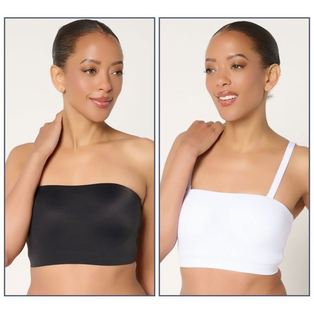 Gloria Vanderbilt Women's Plus Sz Bra 1X Breezies Bonded Multi-colored